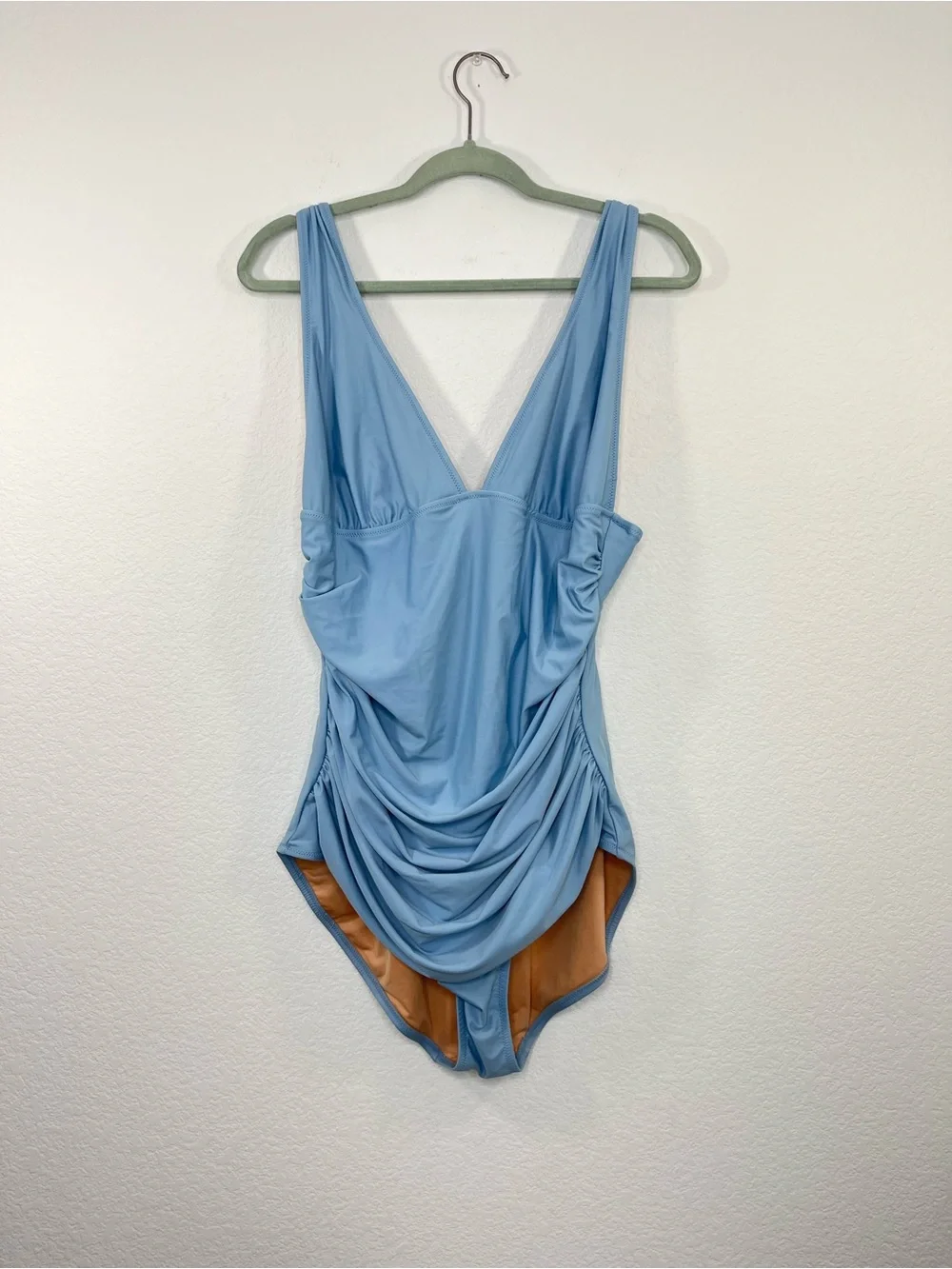 J. Crew Ruched V-neck one-piece swimsuit size 16 style BC140
